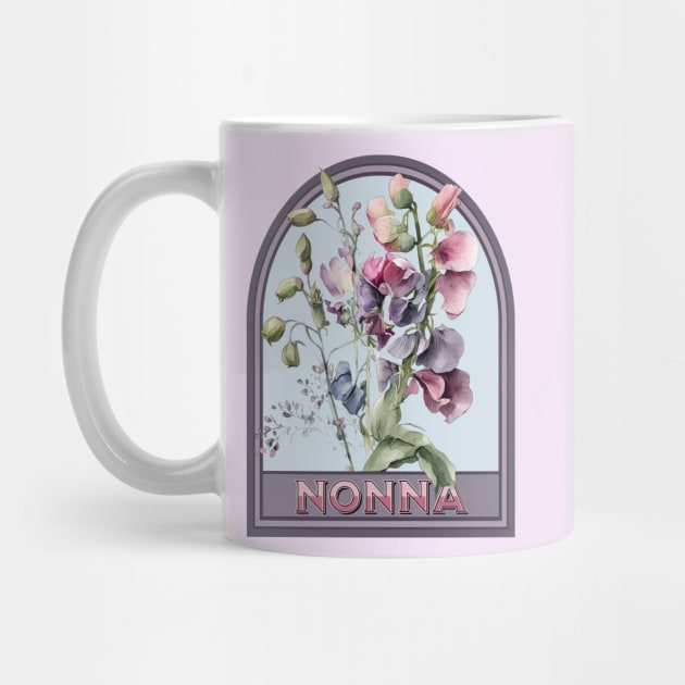 Nonna Vintage Floral Grandmother by HolidayBug